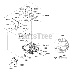 Simplicity M 1227 E (1696235-00) - Simplicity 27" Snow Thrower, 11.5hp Transmission SERVICE PARTS - General Transmission H2 (1733972)