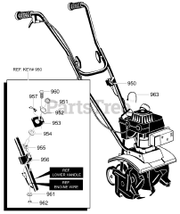 Murray 11052x85A - Murray Cultivator (2001) Engine Stop Switch Assy.