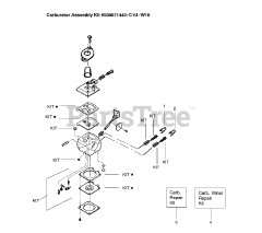 Weed Eater FL Plus LE - Weed Eater Featherlite String Trimmer, Type 2 Carburetor Assembly (C1U-W10) P/N 530071443