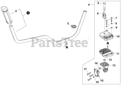 Echo DSRM-2600 U - Echo Battery Electric Brush Cutter (SN: U56500001001 - U56500999999) Handlebar