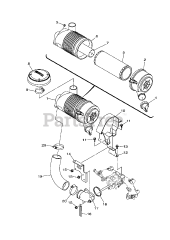 Gravely 08201220 - Gravely MX825v EFI Engine Intake 2