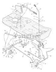 Murray 30505x92A - Murray 30" Rear-Engine Riding Mower (2000) Mower Housing Suspension