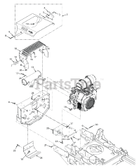 Scag STTII-61V-26CH-EFI - Scag Turf Tiger II 61" Zero-Turn Mower, 26hp Kohler (SN: P1700001 - P1799999) STTII ENGINE AND ATTACHING PARTS - AIR COOLED ( GASOLINE)