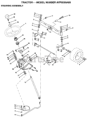 Electrolux/AYP 8209 A89 - Electrolux/AYP Lawn Tractor (1998) STEERING