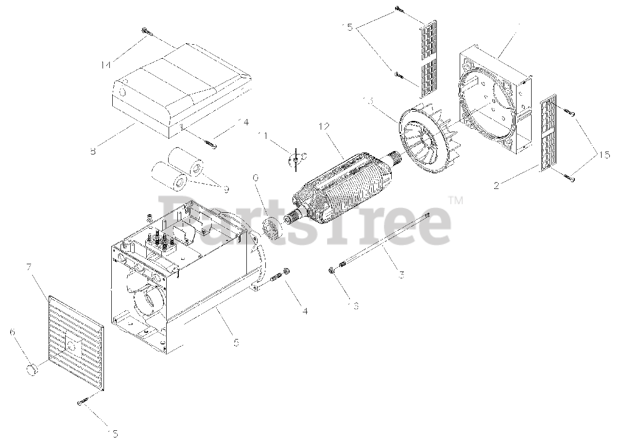 Generac 14611 Generac 10kW Home Standby Generator Alternator Parts