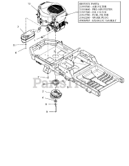 Gravely 915176 (ZTX 42) - Gravely 42" Zero-Turn Mower, 24hp Kohler Pro, CARB (SN: 035000 - 039999)
