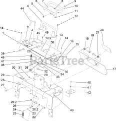 Toro 22333 (TX 525) - Toro Dingo Compact Utility Loader (SN: 270000401 - 270999999) (2007) Control Panel Assembly