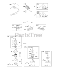 Briggs & Stratton 125H07-0113-D1 - Briggs & Stratton Vertical Engine Alternator, Electric Starter, Electrical, Flywheel Brake, Ignition