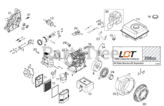 Husqvarna DRT 900 (960930008-03) - Husqvarna Rear-Tine Tiller (2009-04) Engine
