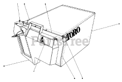 Toro 20785 - Toro Walk-Behind Mower (SN: 001000001 - 001999999) (1981) Grass Bag Assembly