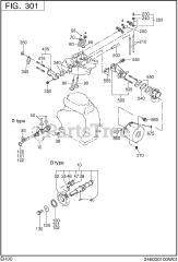 Subaru Robin EH300YS0010 (EH30) - Subaru Robin Engine 301 Intake &amp; Exhaust