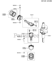 Kawasaki FS481V-DS55 - Kawasaki Engine PISTON/CRANKSHAFT