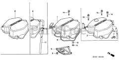 Honda GD410 VAA (GPA) - Honda Engine, Made in Japan (SN: GPA-1000001 - GPA-1021879) CYLINDER HEAD COVER