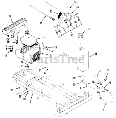 Toro R1-24OE02 (724-Z) - Toro Garden Tractor (SN: 010000001 - 019999999) (1991) Engine And Fuel Systems