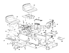 MTD 13A8693G009 - MTD Silver Lawn Tractor (2000) (Hardware Wholesalers)
