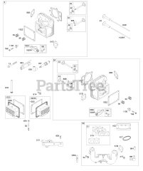 Briggs & Stratton 44R677-0033-B1 - Briggs & Stratton Vertical Engine Cylinder Head, Rocker Arm Cover, Intake Manifold