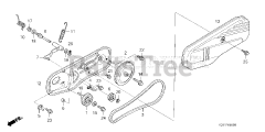 Honda FRC800 K1 A (FAHJ) - Honda 20" Tiller, Made in Japan (SN: FAHJ-1100001 - FAHJ-9999999) BELT COVER + PULLEY