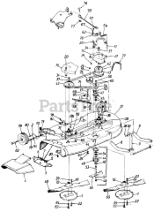 White Outdoor 190-935-190 - White Outdoor 44" Mower Deck, Side Discharge (1988)