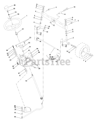 Husqvarna GTH 250 (954140104-B) - Husqvarna Garden Tractor (2000-03) Steering Assembly