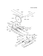 Kawasaki FD620D-AS23 - Kawasaki Engine VALVE/CAMSHAFT