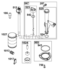 Briggs & Stratton 44U677-0021-B5 - Briggs & Stratton Vertical Engine Lubrication Group