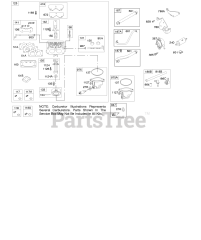 Briggs & Stratton 44Q777-0152-B1 - Briggs & Stratton Vertical Engine Carburetor, Fuel Supply