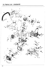 RedMax G 455 AVS - RedMax Chainsaw (SN: 918747 & Above) (1999-01)