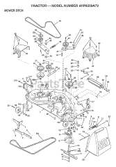 Electrolux/AYP AYP 8209 A79 - Electrolux/AYP Lawn Tractor (1997) MOWER DECK