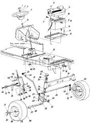 White Outdoor LGT-1655 (137-776-190) - White Outdoor Lawn Tractor (1987)