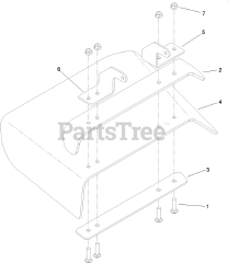 Toro 39078 - Toro 48" Walk-Behind Mower, Floating Deck, T-Bar, Gear Drive (SN: 314000001 - 314999999) (2014) DEFLECTOR ASSEMBLY NO. 110-0758