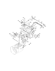 Cub Cadet 2X 526 SWE (31AM56TS710) - Cub Cadet 2X 26" SWE Snow Thrower (2015) Handle &amp; Frame