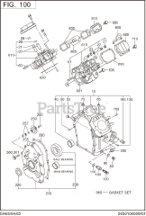Subaru Robin EH650DC0551 (EH65) - Subaru Robin Engine 100 Crankcase