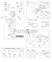 Briggs & Stratton 31P677-0130-E2 - Briggs & Stratton Vertical Engine Air Cleaner, Blower Housing, Carburetor - Ruixing, Kit-Carburetor Overhaul - Ruixing