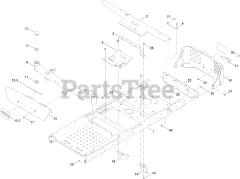Toro 74776 (MX 5025) - Toro 50" TimeCutter Zero-Turn Mower (SN: 400000000 - 401070523) Frame Assembly