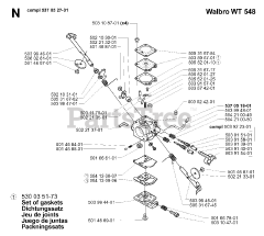 Jonsered GR 2036 - Jonsered String Trimmer (2000-10) CARBURETOR DETAILS