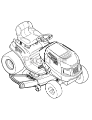 Craftsman 247.289190 (13AL78SS299) - Craftsman LT2000 Lawn Tractor (2010) (Sears)