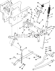 Toro 01-08K803 (C-85) - Toro Garden Tractor (1982) Lift Linkage