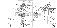 Honda GC135 QHA1 (GCAJ) - Honda Engine, Made in Japan (SN: GCAJ-1000001 - GCAJ-9999999) CARBURETOR