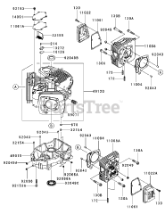 Cub Cadet RZT-50 (17WI2ACP056) - Cub Cadet 50" RZT Zero-Turn Mower, Kawasaki (2010) Kawasaki FR651V-AS05 Cylinder &amp; Crankcase