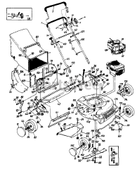 MTD 110-864R - MTD Walk-Behind Mower (1990)