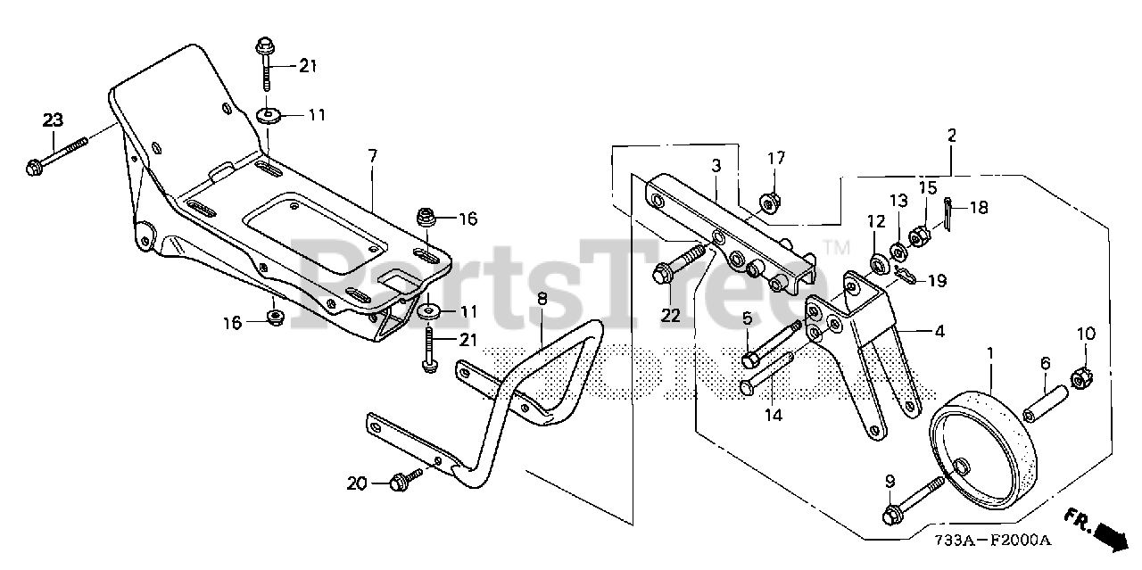 Honda F501 A2 (F501) Honda Tiller, Made in Japan (SN F5011000001