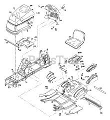 Troy-Bilt 13103 - Troy-Bilt Hydro LTX Lawn Tractor (SN: 131030100101 & Above)