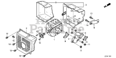 Honda EM4000SX AT1 (EBRC) - Honda Generator, Made in China (SN: EBRC-1000001 - EBRC-1499999) MUFFLER (2)