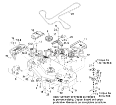 Exmark PNS651KA483 - Exmark 48" Pioneer S-Series Zero-Turn Mower, Kawasaki FR651V (SN: 314000000 - 314999999) (2014) Deck Assembly
