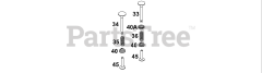 Briggs & Stratton 136217-1018-E1 - Briggs & Stratton Horizontal Engine Valve Group