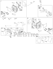 Briggs & Stratton 61E877-0112-J1 - Briggs & Stratton Vertical Engine Cylinder Head Group