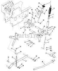 Toro 01-08K801 (C-81) - Toro Garden Tractor (1980) Lift Linkage (cont-D)