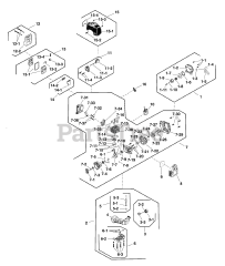 Murray 1697117-A - Murray 25.4cc String Trimmer Engine Group