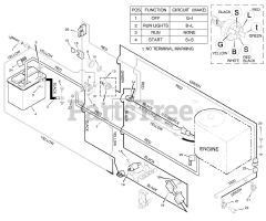 Murray 46380x50B - Murray 46" Garden Tractor (1998) Electrical System
