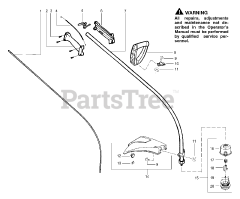 Weed Eater XT 25 - Weed Eater String Trimmer Handle, Chassis &amp; Bar Assembly